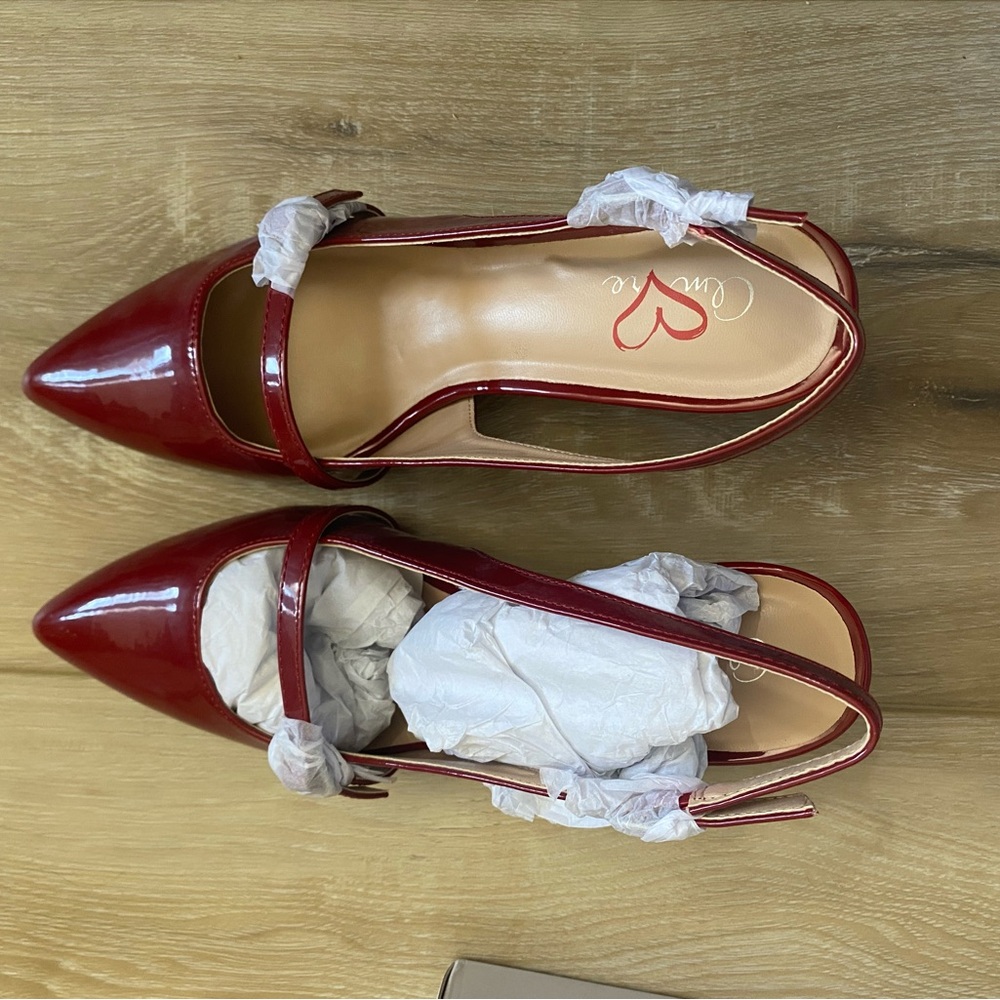 MIA Amore Sauraa Womens Pointed Closed Toe Stiletto Heel Pumps in Wine - NWT - Picture 5 of 12